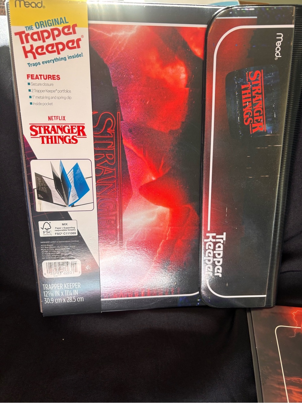 Mead Stranger Things Trapper Keeper - Red & Black